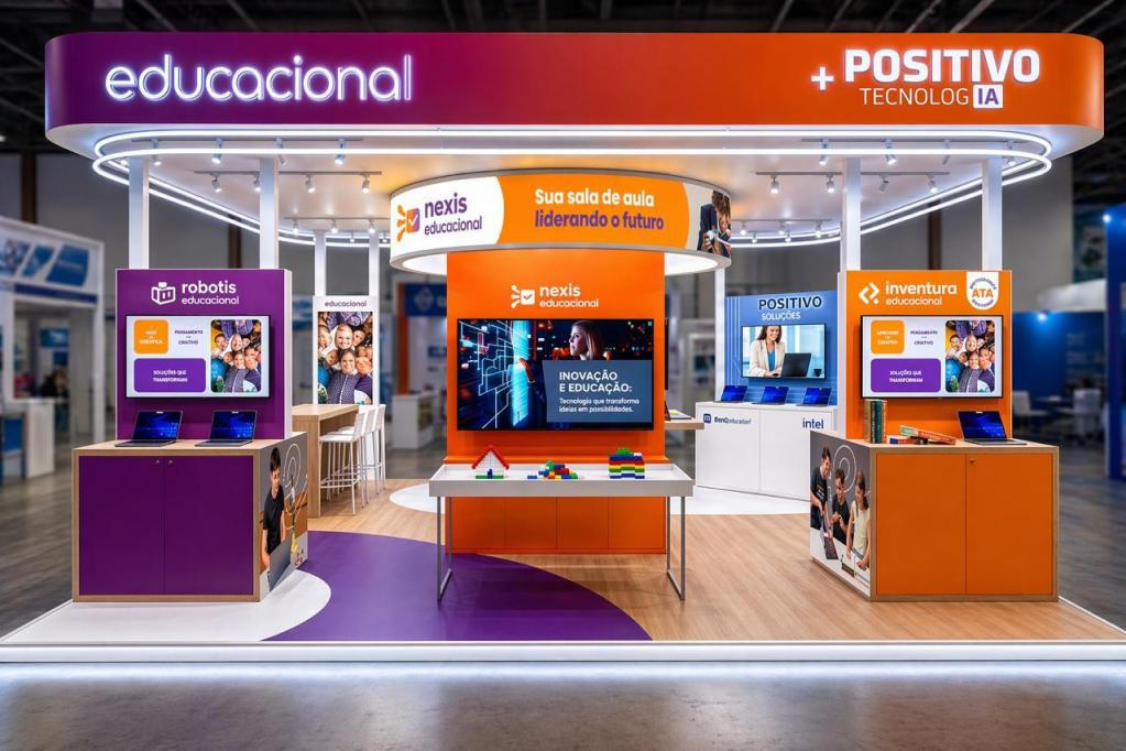 Bett Brasil 2026: programação, novidades e o que o Educacional leva ao evento 3 Foto do estande do educacional no evento da bett