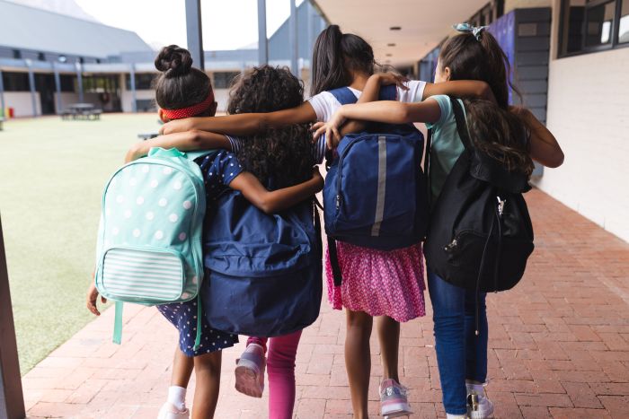 Dia do Amigo na escola: atividades colaborativas para criar vínculos e desenvolver habilidades socioemocionais 1 Foto de amigos abraçados na escola